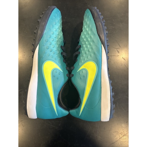 Nike MagistaX Onda ll IC Indoor Soccer Shoes Sz 8.5 Teal/Volt Green EUC main image 7